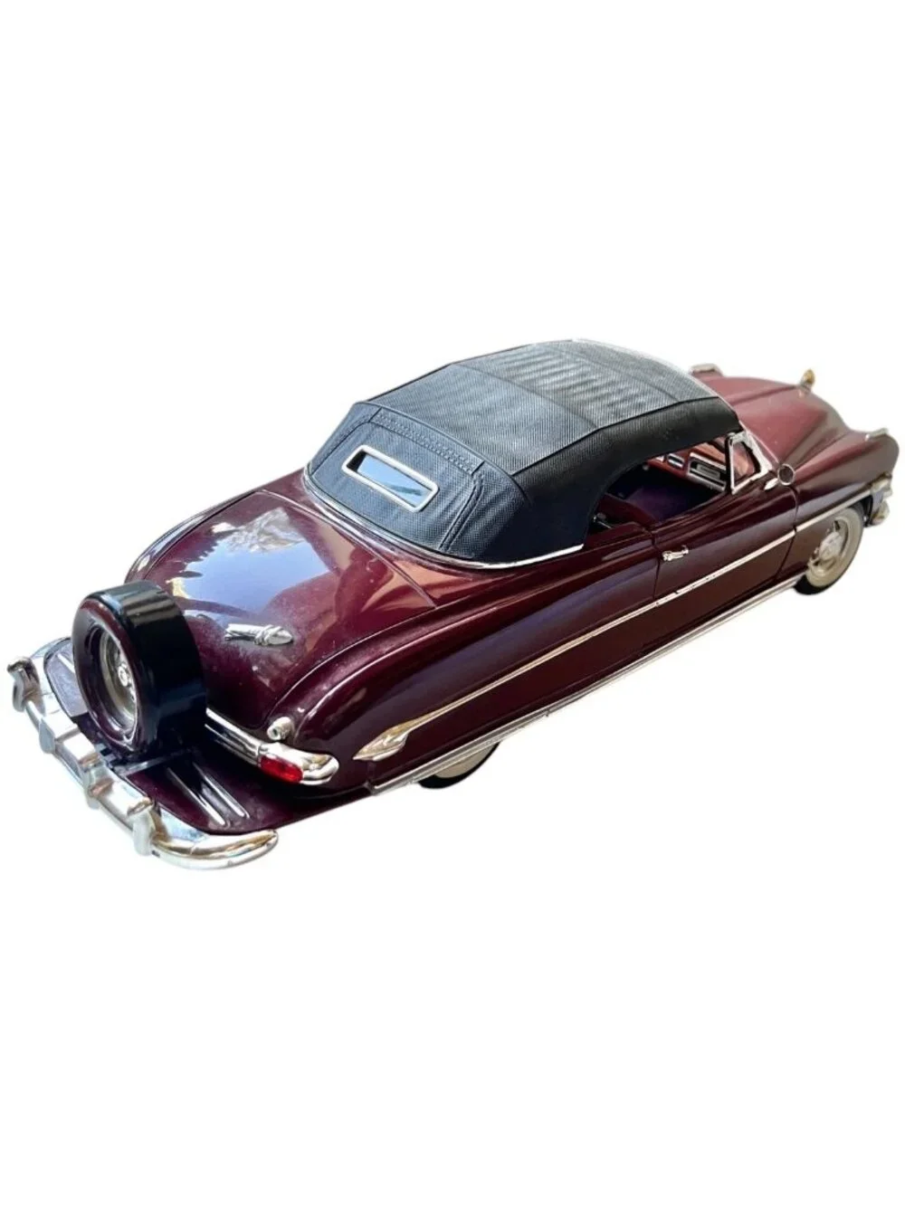 Highway 61 DCP 1952 Hudson Hornet Convertible Die-Cast Model Maroon Black 1:18